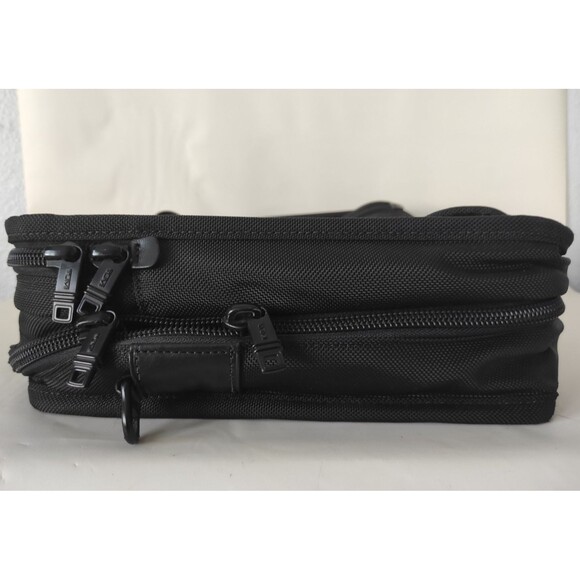 TUMI Alpha Black Nylon Expandable Laptop Briefcase Bag 3 Compartments 26132DH - Picture 5 of 16
